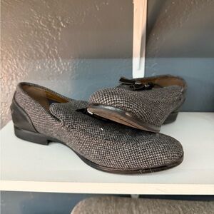 Bar III Gray and Black Slip-On Loafers
